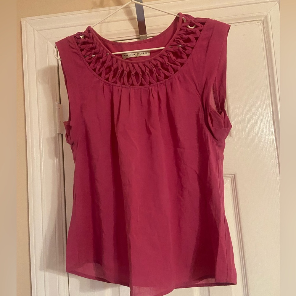 Magenta Trina Turk sleeveless blouse